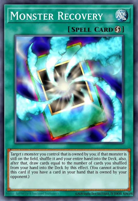 Monster Recovery trading card