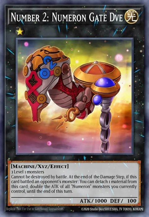 Number 2: Numeron Gate Dve trading card