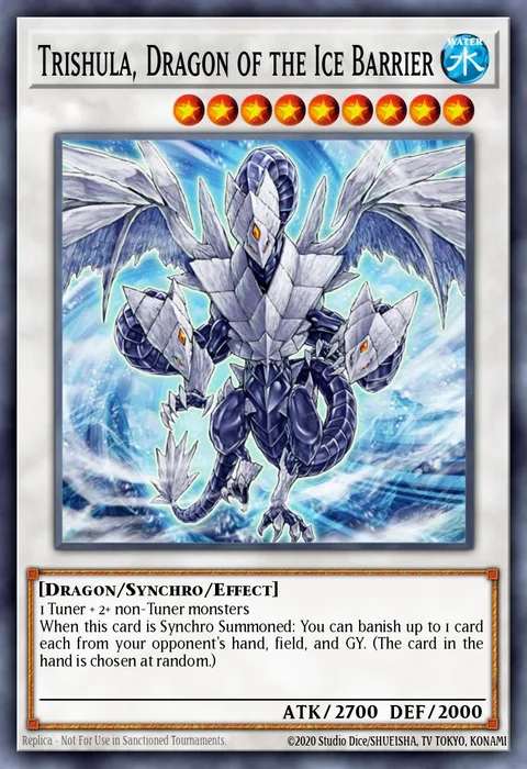 Trishula, Dragon of the Ice Barrier trading card