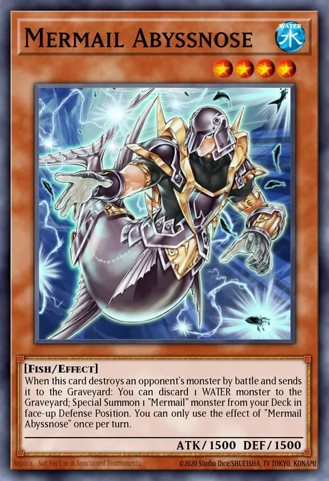Mermail Abyssnose trading card