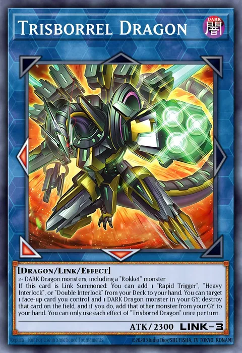 Trisborrel Dragon trading card