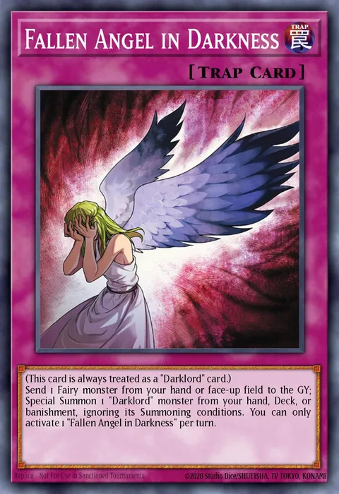 Fallen Angel in Darkness trading card