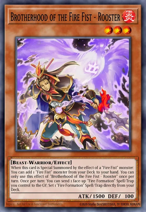 Brotherhood of the Fire Fist - Rooster trading card