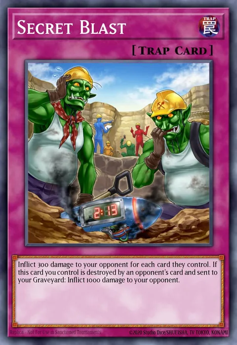 Secret Blast trading card