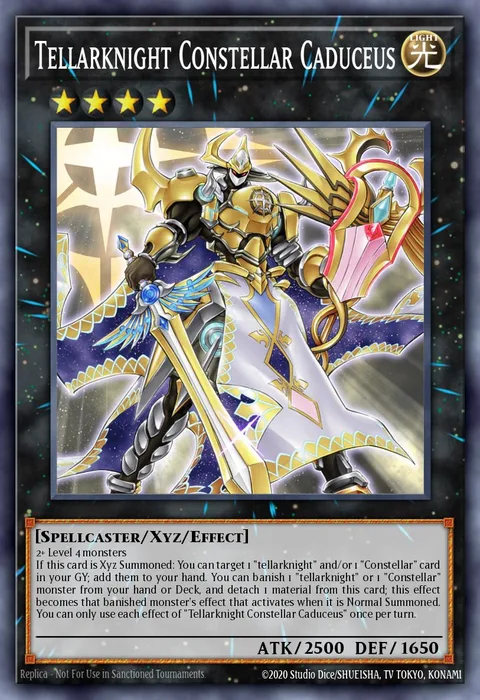 Tellarknight Constellar Caduceus trading card