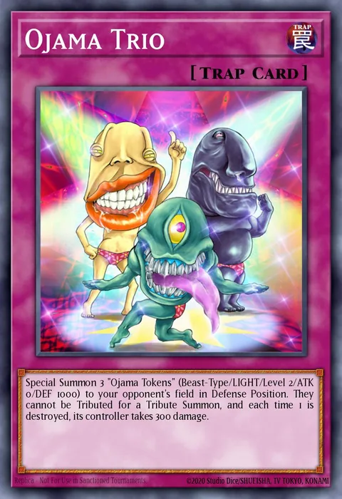 Ojama Trio trading card