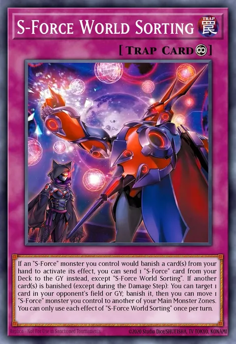 S-Force World Sorting trading card