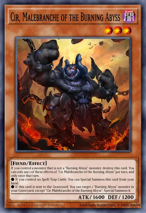 Cir, Malebranche of the Burning Abyss trading card