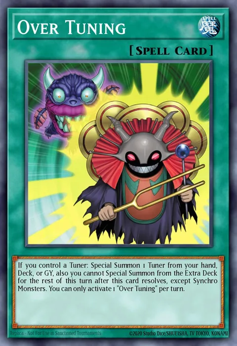 Over Tuning trading card