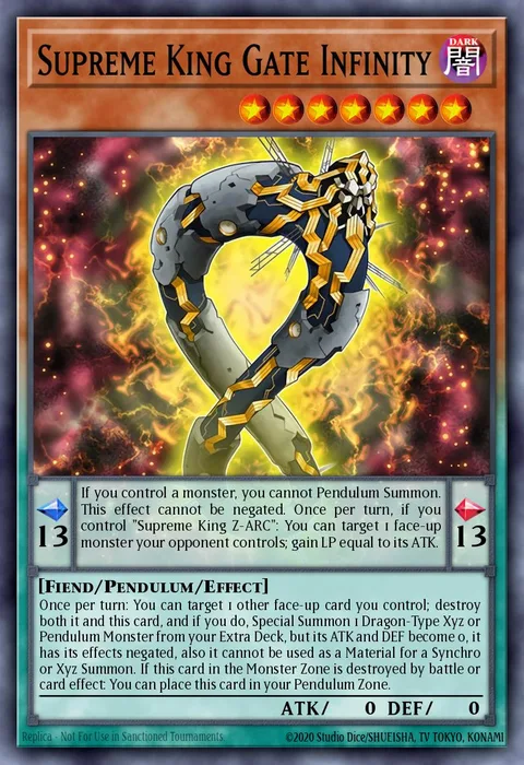 Supreme King Gate Infinity trading card