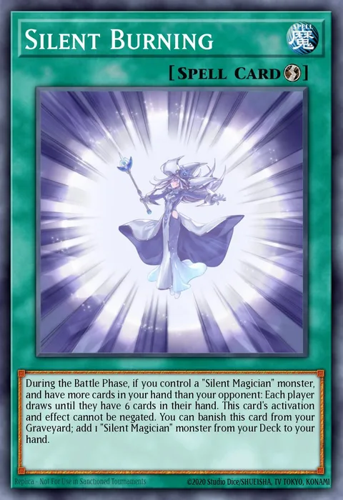 Silent Burning trading card