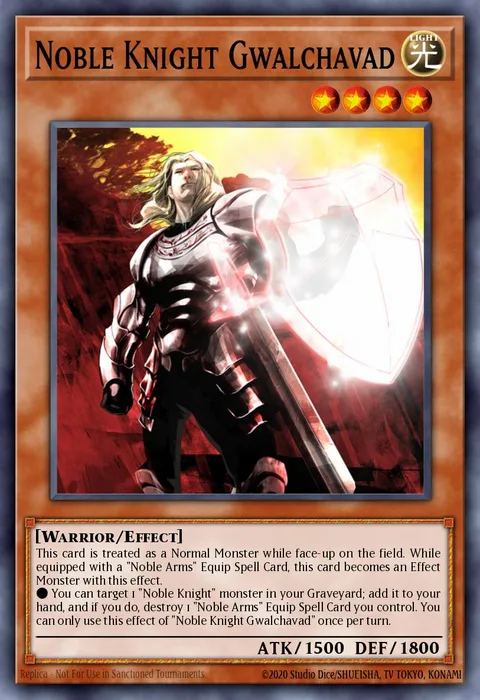 Noble Knight Gwalchavad trading card