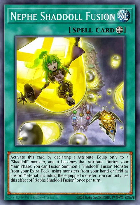 Nephe Shaddoll Fusion trading card