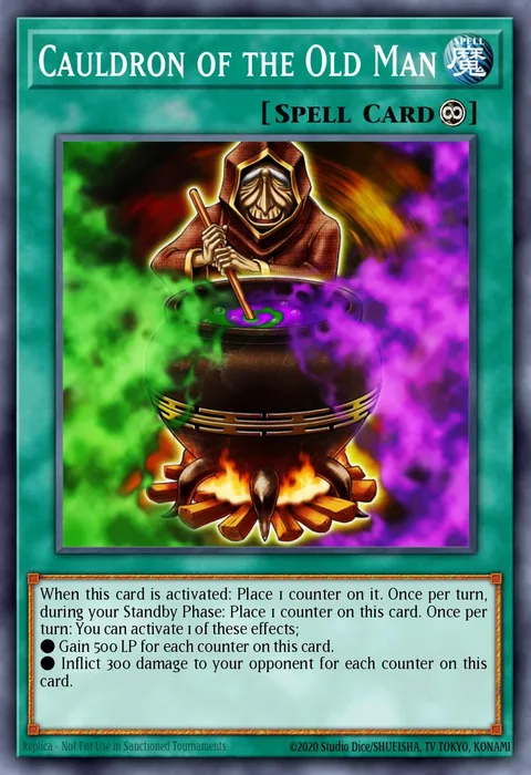 Cauldron of the Old Man trading card