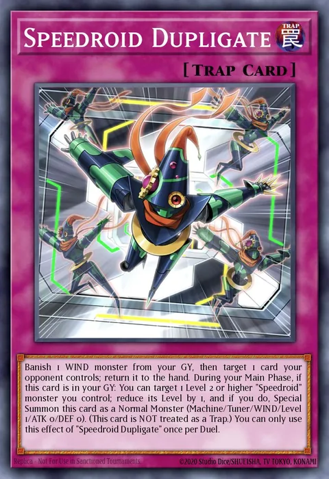 Speedroid Dupligate trading card