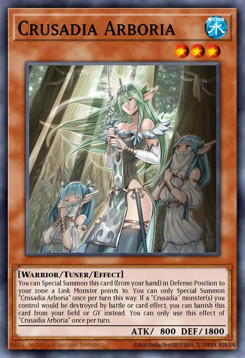 Crusadia Arboria trading card