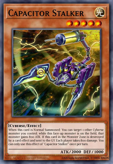 Capacitor Stalker trading card