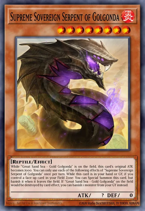 Supreme Sovereign Serpent of Golgonda trading card