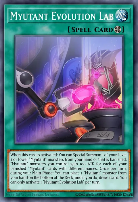Myutant Evolution Lab trading card