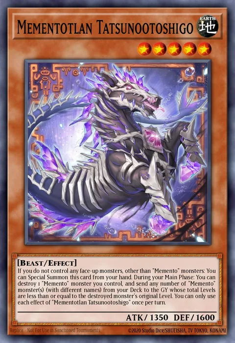 Mementotlan Tatsunootoshigo trading card
