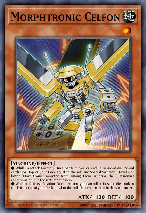 Morphtronic Celfon trading card