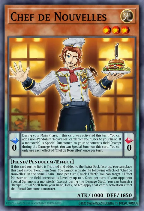 Chef de Nouvelles trading card