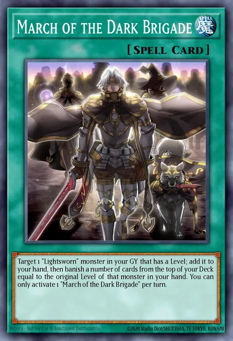 March of the Dark Brigade trading card