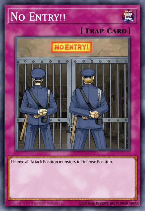 No Entry!! trading card
