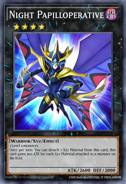 Night Papilloperative trading card