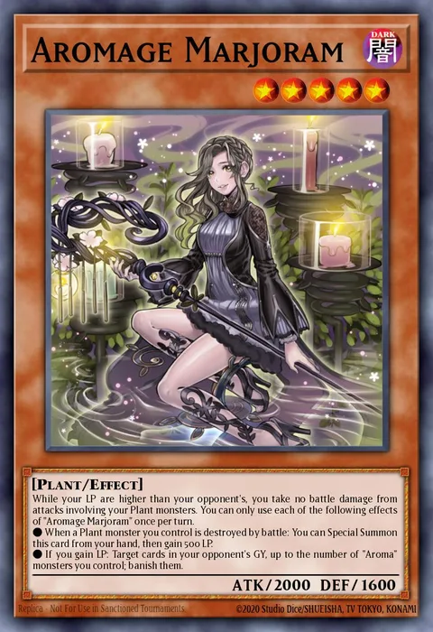 Aromage Marjoram trading card