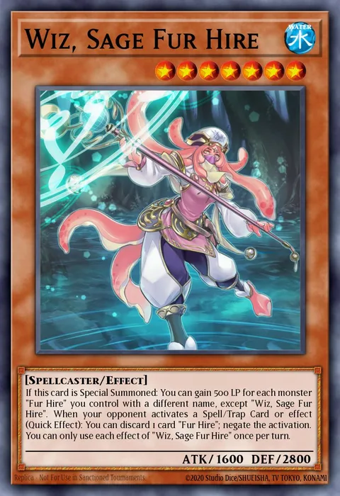 Wiz, Sage Fur Hire trading card