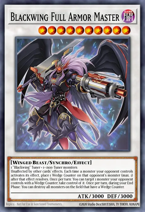Blackwing Full Armor Master trading card