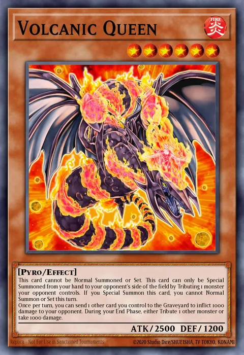 Volcanic Queen trading card