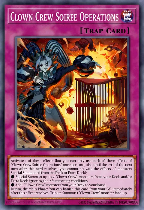 Clown Crew Soiree Operations trading card