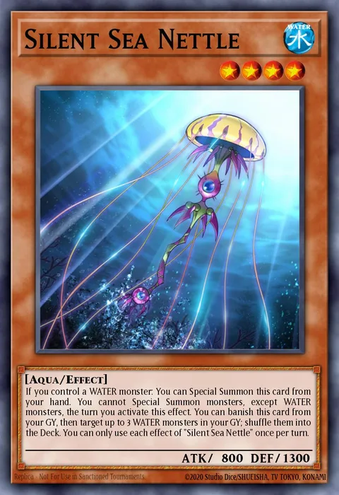 Silent Sea Nettle trading card