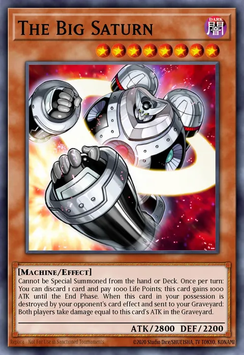 The Big Saturn trading card