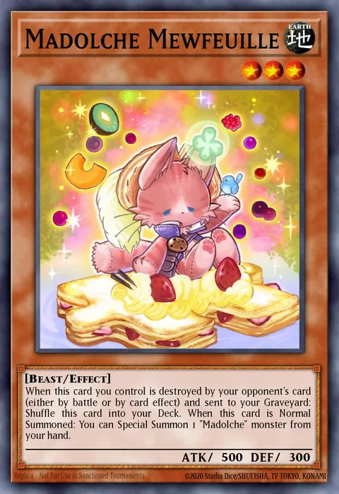 Madolche Mewfeuille trading card