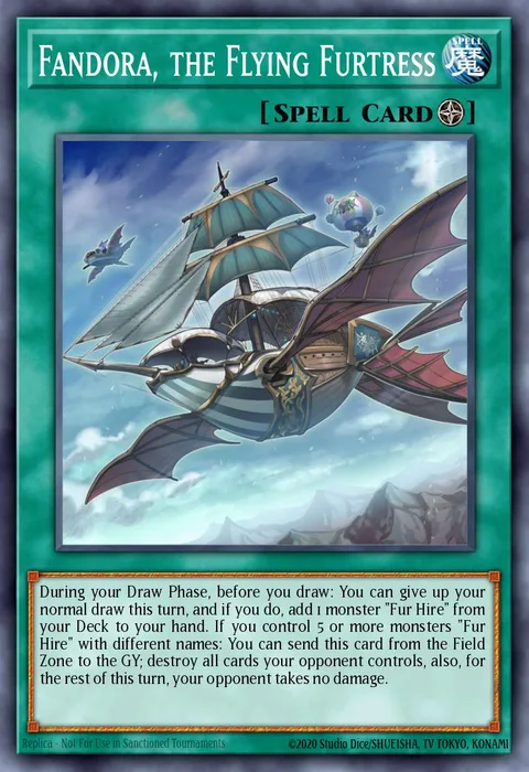 Fandora, the Flying Furtress trading card