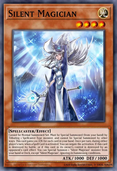 Silent Magician trading card