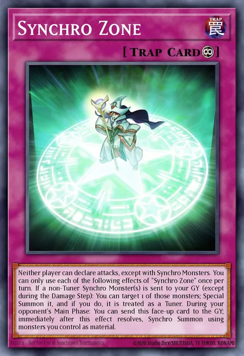 Synchro Zone trading card