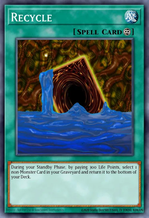 Recycle trading card