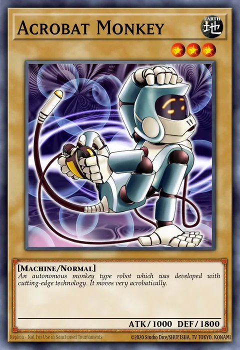 Acrobat Monkey trading card