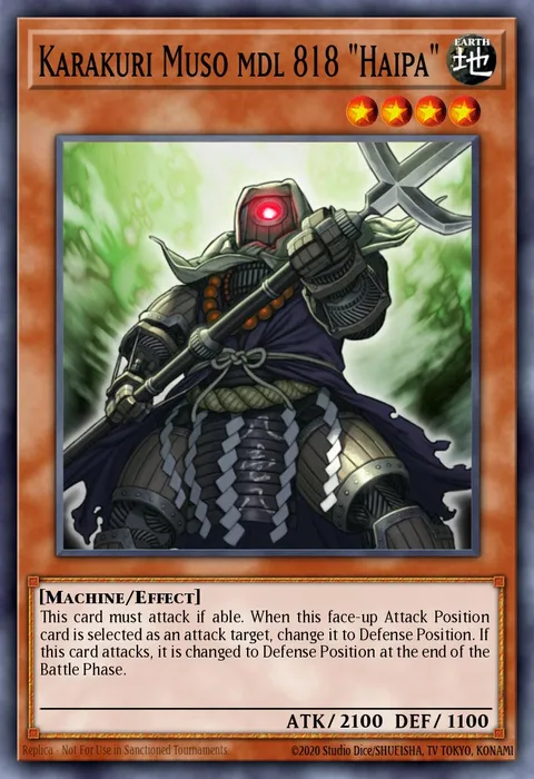 Karakuri Muso mdl 818 "Haipa" trading card