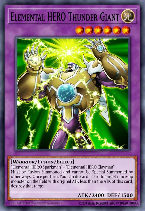 Elemental HERO Thunder Giant trading card
