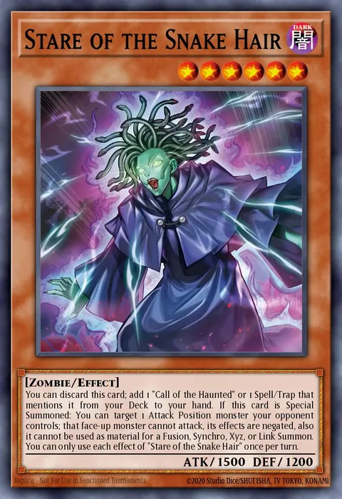 Stare of the Snake Hair trading card