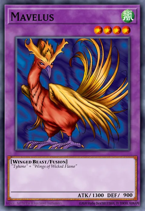 Mavelus trading card