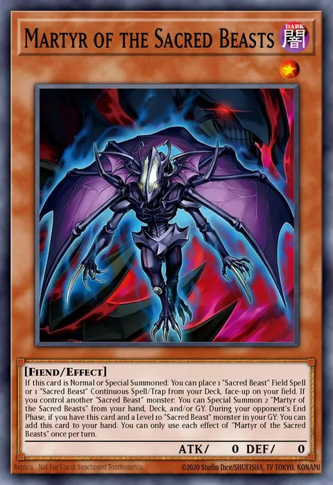 Martyr of the Sacred Beasts trading card