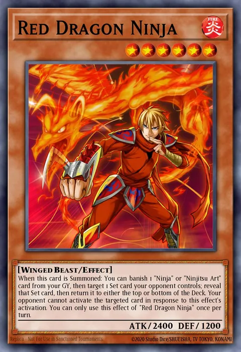 Red Dragon Ninja trading card