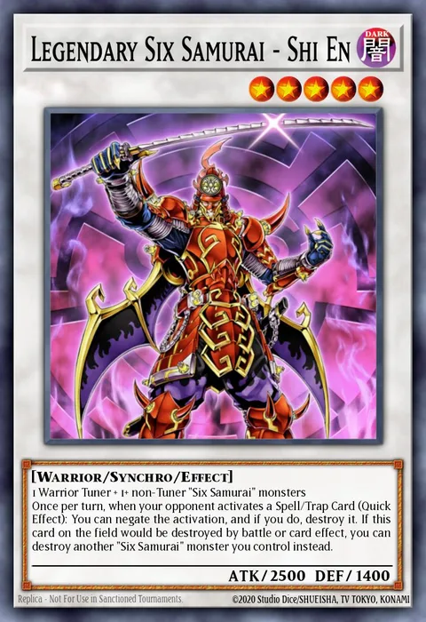 Legendary Six Samurai - Shi En trading card