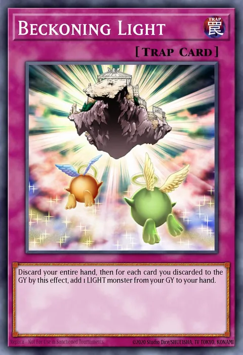 Beckoning Light trading card